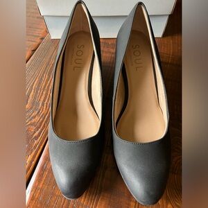 Soul Naturalizer Women’s Glimmer Black Nubuck Wedge Heels